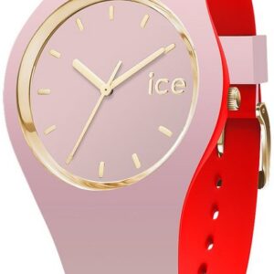 ice-watch Quarzuhr, Ice Watch Rosa Damenuhr mit Silikonarmband 007234