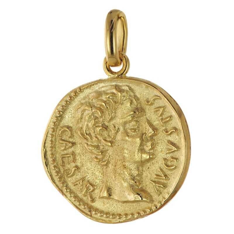 trendor 358845 Anhänger Augustus 333 Gold Replikat Römischer Denar Münze