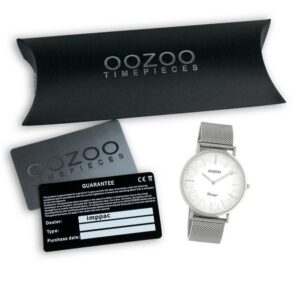 OOZOO Quarzuhr "Oozoo Damen Armbanduhr Edelstahl Analog", (Armbanduhr), Damenuhr rund, groß (ca. 40mm), Edelstahlarmband, Elegant-Style