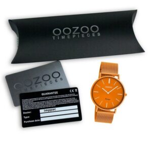 OOZOO Quarzuhr "Oozoo Damen Armbanduhr Vintage Series", (Armbanduhr), Damenuhr rund, groß (ca. 40mm), Metall, Mesharmband, Fashion-Style