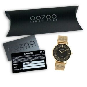 OOZOO Quarzuhr "Oozoo Damen Armbanduhr roségold Analog", (Armbanduhr), Damenuhr rund, groß (ca. 40mm), Edelstahlarmband, Elegant-Style