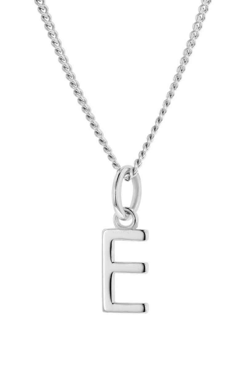 trendor 15210-E Damen-Halskette mit Buchstabe E Anhänger Silber 925