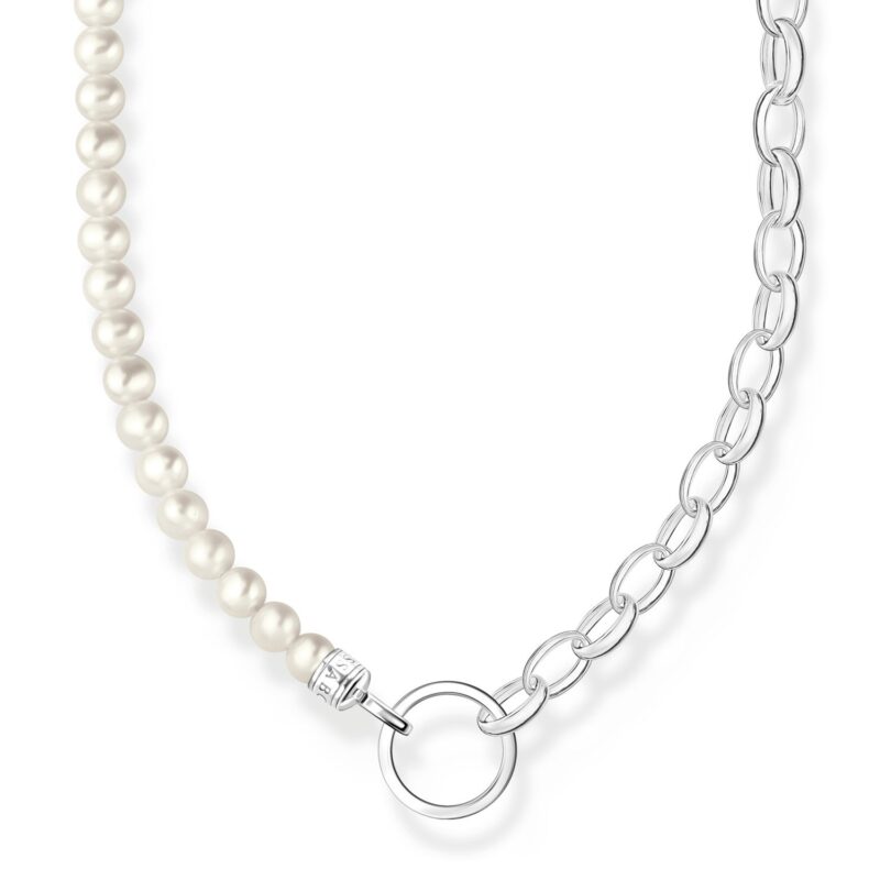 Thomas Sabo KE2188-082-14-L45v Damen-Kette für Charms Silber und Weiße Perlen