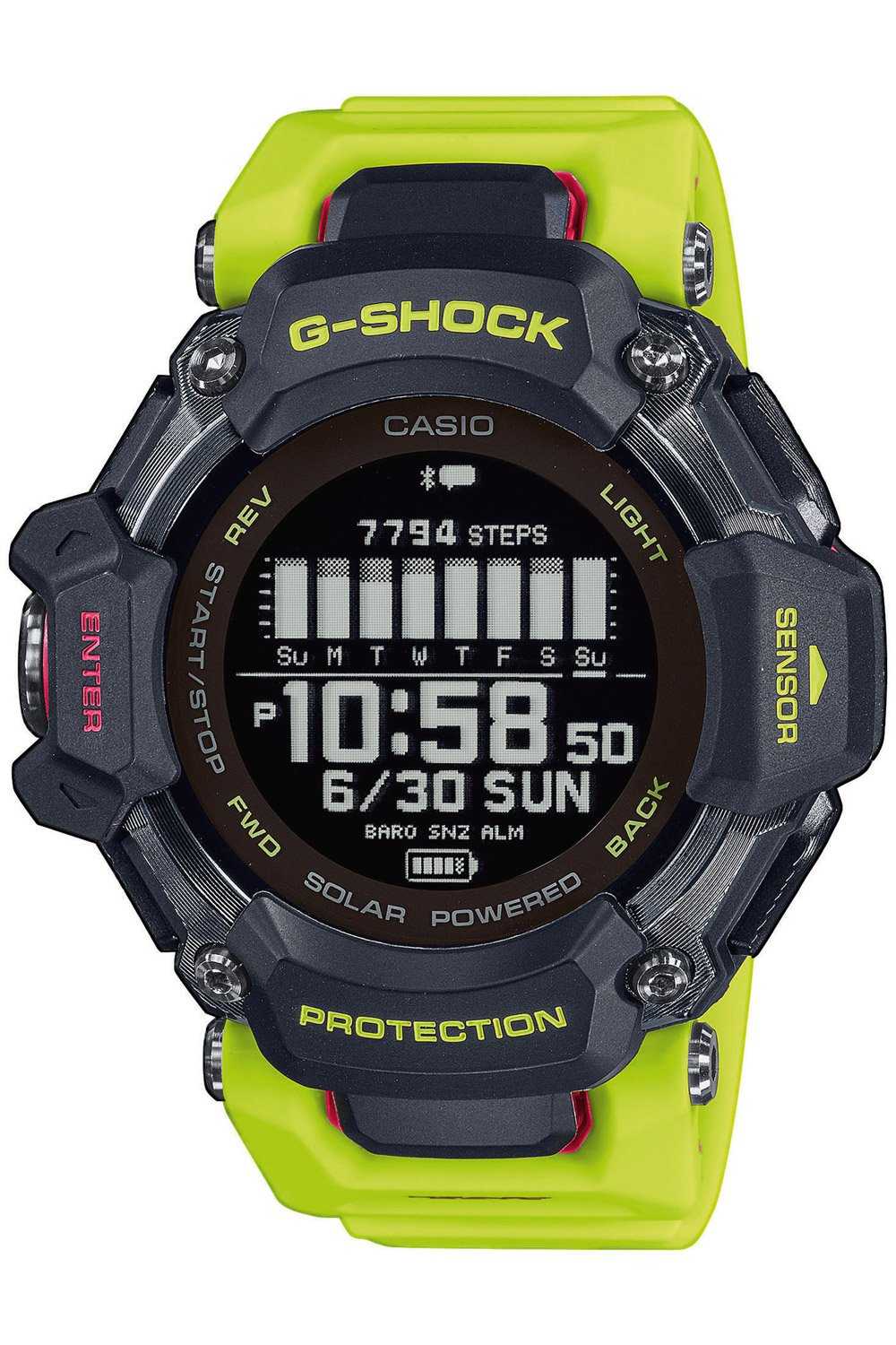 Casio GBD-H2000-1A9ER G-Shock G-Squad Digitaluhr Bluetooth Gelb/Schwarz