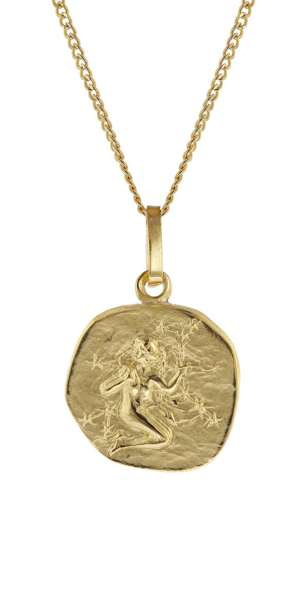 trendor 15022-09 Kinder-Halskette mit Sternzeichen Jungfrau 333/8K Gold