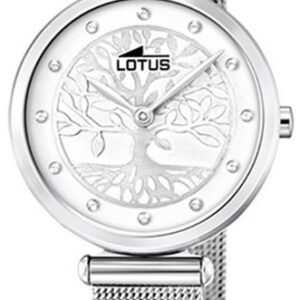 Lotus Quarzuhr LOTUS Damen Uhr Fashion 18708/1, (Armbanduhr), Damenuhr rund, klein (ca. 29mm) Edelstahlarmband silber