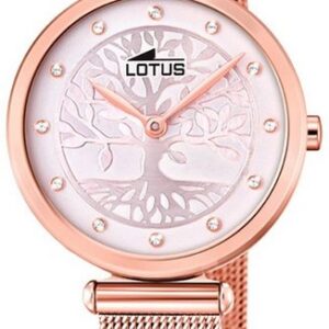 Lotus Quarzuhr LOTUS Damen Uhr Fashion 18710/2, (Armbanduhr), Damenuhr rund, klein (ca. 29mm) Edelstahlarmband rosegold