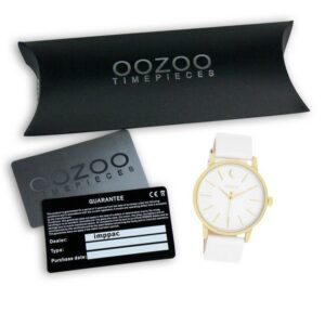 OOZOO Quarzuhr Oozoo Damen Armbanduhr Timepieces Analog, (Armbanduhr), Damenuhr rund, groß (ca. 40mm) Lederarmband, Fashion-Style