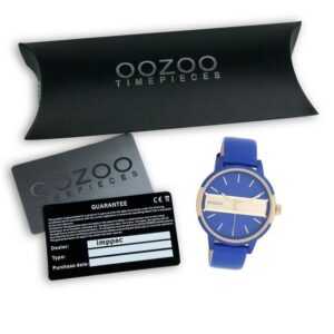 OOZOO Quarzuhr Oozoo Damen Armbanduhr Timepieces Analog, (Armbanduhr), Damenuhr rund, groß (ca. 42mm) Lederarmband, Fashion-Style