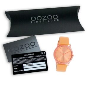 OOZOO Quarzuhr Oozoo Damen Armbanduhr Timepieces Analog, (Armbanduhr), Damenuhr rund, mittel (ca. 36mm), Lederarmband, Casual-Style