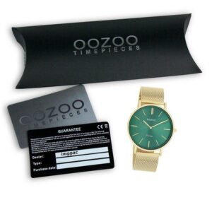 OOZOO Quarzuhr Oozoo Damen Armbanduhr Vintage Series, (Armbanduhr), Damenuhr rund, groß (ca. 40mm) Metall, Mesharmband, Casual-Style