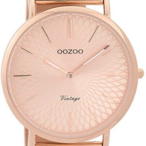 OOZOO Quarzuhr Oozoo Damen Armbanduhr rosegold Analog, (Armbanduhr), Damenuhr rund, groß (ca. 40mm) Edelstahlarmband, Fashion-Style