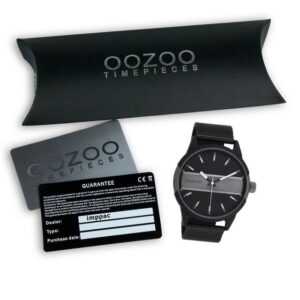 OOZOO Quarzuhr Oozoo Herren Armbanduhr Timepieces Analog, (Armbanduhr), Herrenuhr rund, extra groß (ca. 48mm) Metall Mesharmband, Casual-Style