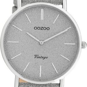 OOZOO Quarzuhr Oozoo Leder Damen Uhr C20200 Analog, (Analoguhr), Damenuhr mit Lederarmband, rundes Gehäuse, mittel (ca. 32mm), Elegant-Style