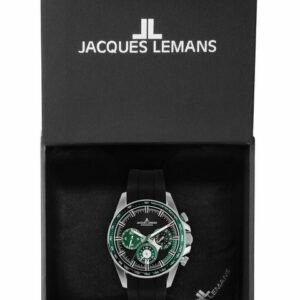 Jacques Lemans Chronograph Jacques Lemans Herren-Uhren Analog Quarz, Klassikuhr