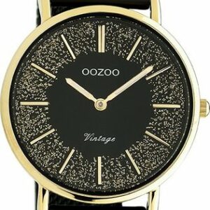 OOZOO Quarzuhr Oozoo Damen Armbanduhr Vintage Series, (Armbanduhr), Damenuhr rund, mittel (ca. 32mm) Metall, Mesharmband, Casual-Style