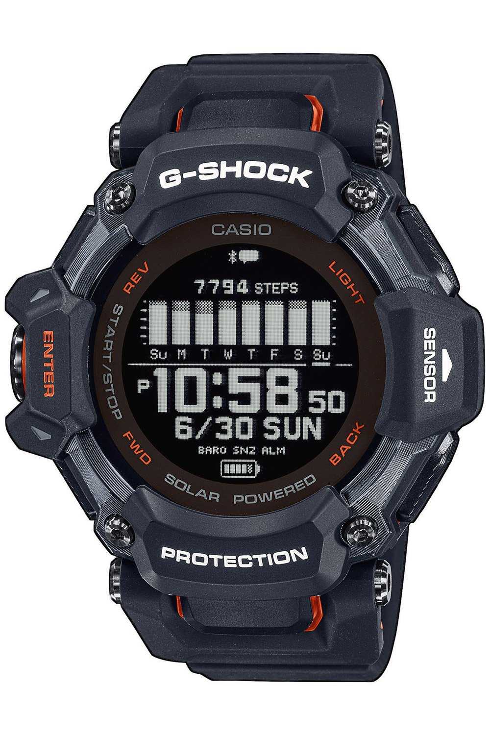 Casio GBD-H2000-1AER G-Shock G-Squad Digitaluhr Bluetooth Schwarz/Orange