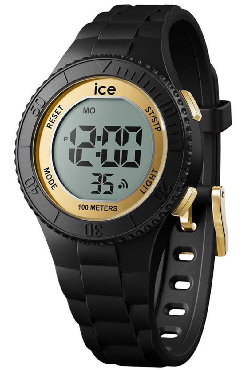 Ice-Watch 021607 Armbanduhr ICE Digit S Schwarz/Goldfarben