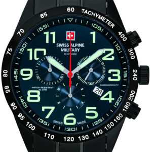 Swiss Alpine Military 7047.9175 Chronograph Herrenuhr 43mm 10ATM