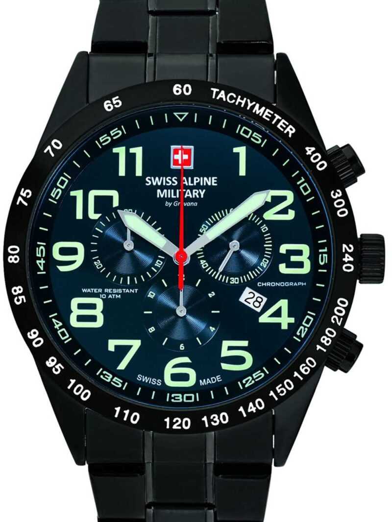 Swiss Alpine Military 7047.9175 Chronograph Herrenuhr 43mm 10ATM