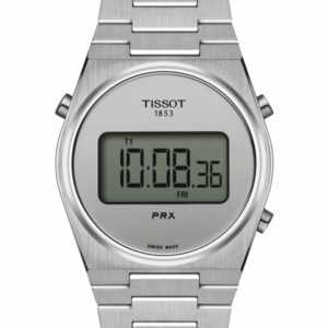 TISSOT® PRX DIGITAL 35mm Stahl - T137.263.11.030.00 - Quarz-Uhrwerk - Zweite Zeitzone, Alarm, Lautlos, Countdown, Stoppuhr