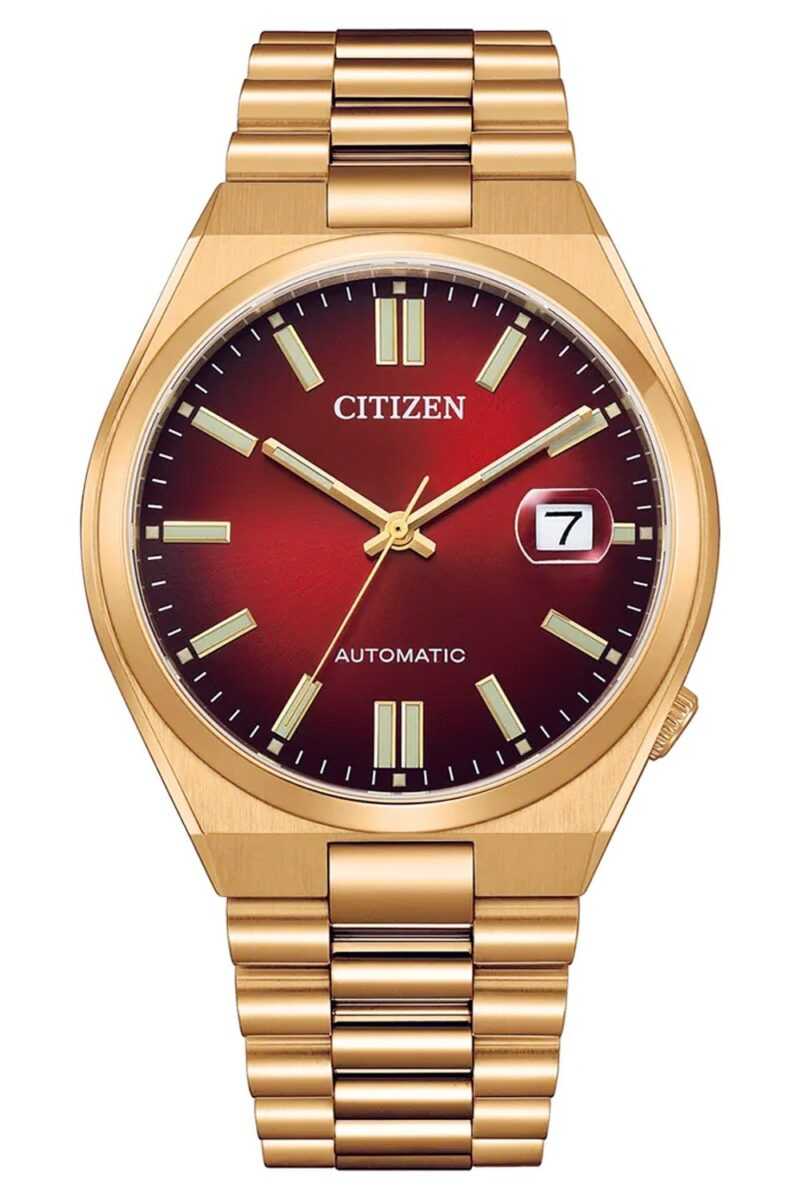 Citizen NJ0153-82X Herrenuhr Automatik Roségoldfarben/Rot