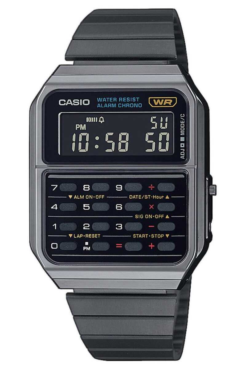 Casio CA-500WEGG-1BEF Vintage Edgy Digital-Armbanduhr Schwarz