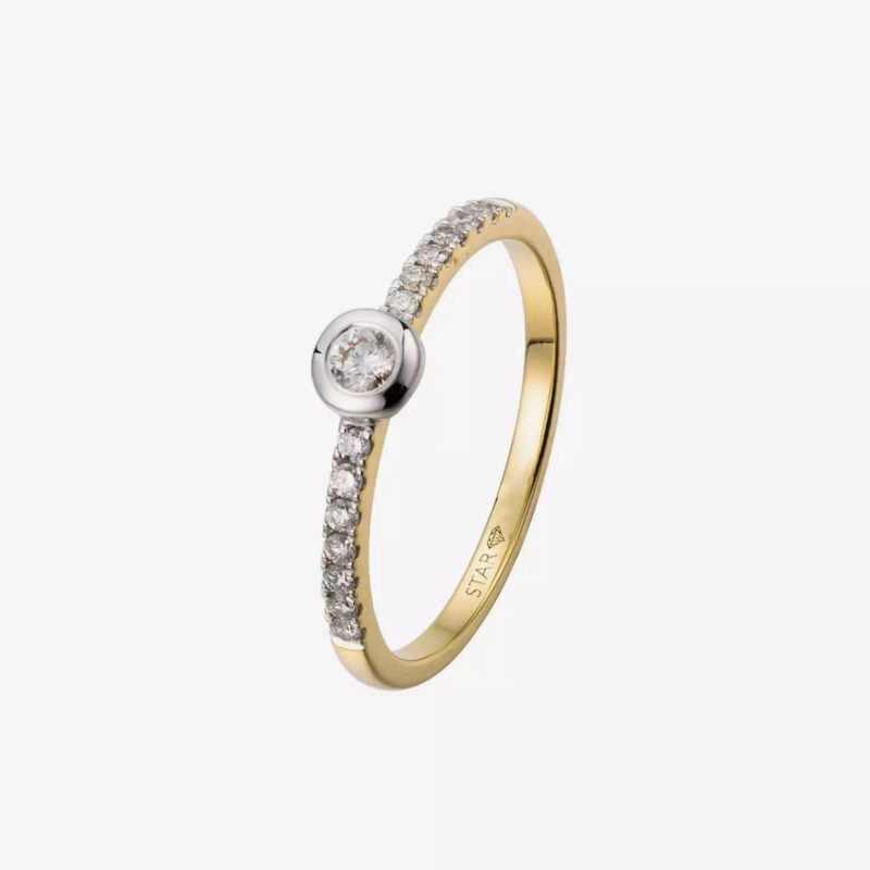 Stardiamant Damen Diamant Ring Gold D6414G