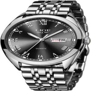 Lige LG9904E-HSJ-UK-XD Watch, Herrenuhr: Wasserdicht, Edelstahl, Quarz - Zeitlose Eleganz für Männer