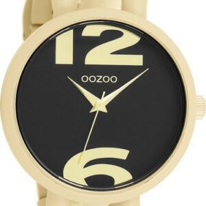 OOZOO Quarzuhr Oozoo Damen Armbanduhr Timepieces Analog, Damenuhr rund, groß (ca. 40mm) Kunststoffarmband, Fashion-Style