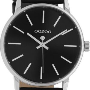 OOZOO Quarzuhr Oozoo Damen Armbanduhr Timepieces Analog, Damenuhr rund, mittel (ca. 36mm) Lederarmband, Casual-Style