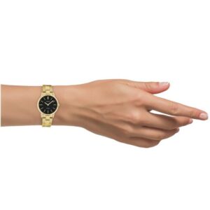 OOZOO Quarzuhr Oozoo Damen Armbanduhr Ultra Slim, Damenuhr rund, klein (ca. 30mm) Edelstahlarmband, Fashion-Style