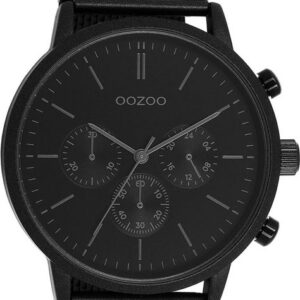 OOZOO Quarzuhr Oozoo Herren Armbanduhr Timepieces Analog, Herrenuhr rund, extra groß (ca. 50mm) Metallarmband, Fashion-Style