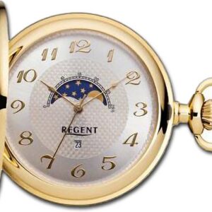 Regent Taschenuhr Regent Herren Taschenuhr Analog Gehäuse, (Analoguhr), Herrenuhr Taschenuhr, rundes Gehäuse, extra groß (ca. 50mm)