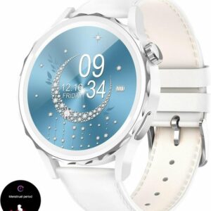 SIEMORL Smartwatch (1,4 Zoll, Android iOS), mit Telefonfunktion Damenuhr Herzfrequenz 100+Sportmodi Wasserdicht
