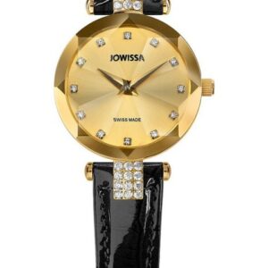 JOWISSA Schweizer Uhr Jowissa J5.615.S Facet Strass Damenuhr 25mm 5ATM