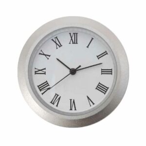 OFFORM Tischuhr Einsteck-Uhrwerk Quarz Einbauuhr Modellbau-Uhr Metall Ø 36,5 mm