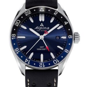 Alpina Schweizer Uhr Alpina AL-247NB4E6 Alpiner GMT Herrenuhr 42mm 10AT