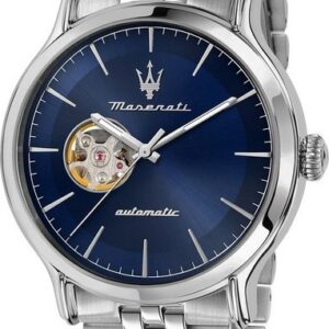 MASERATI Quarzuhr Maserati Herren Armbanduhr Epoca, Herrenuhr rund, groß (ca. 42mm) Edelstahlarmband, Made-In Italy