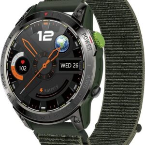 RollsTimi Smartwatch (1,45 Zoll, Andriod iOS), Militär-Smartwatch für Herren Bluetooth, HD-Display, Fitness-Tracker