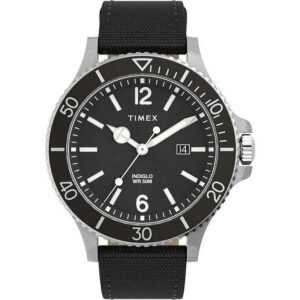 Timex Quarzuhr Timex Herrenuhr HARBORSIDE - INDIGLO Schwarz Armbanduhr