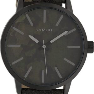 OOZOO Quarzuhr Oozoo Unisex Armbanduhr Timepieces Analog, Damen, Herrenuhr rund, groß (ca. 45mm) Textilarmband, Fashion-Style