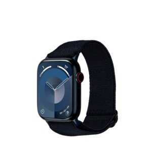 Artwizz Smartwatch-Armband WatchBand Flex, Textil Uhrenarmband mit Adapter, Blau, Apple Watch Series 9-7 (41mm), 6-4 & SE (40mm), 3-1 (38mm)