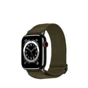 Artwizz Smartwatch-Armband WatchBand Flex, Textil Uhrenarmband mit Adapter, Grün, Apple Watch Ultra / 2 (49mm), 9-7 (45mm), 6-4 & SE (44mm), 3-1 (42mm)