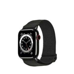 Artwizz Smartwatch-Armband WatchBand Flex, Textil Uhrenarmband mit Adapter, Space-Grau, Apple Watch Ultra / 2 (49mm), 9-7 (45mm), 6-4 & SE (44mm), 3-1 (42mm)