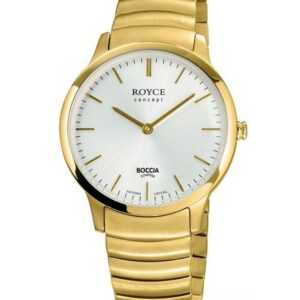 Boccia Quarzuhr Boccia Damen Uhr 3321-02 Royce Concept Titan vergoldet, (1-tlg)