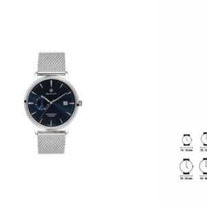 Gant Quarzuhr Gant Herrenuhr G165004 Silberfarben Edelstahl Armbanduhr