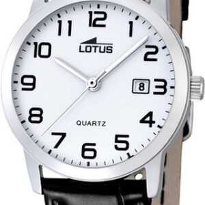 Lotus Quarzuhr Lotus Leder Damen Uhr L18240/1, Damenuhr mit Lederarmband, rundes Gehäuse, klein (ca. 30mm), Elegant-S