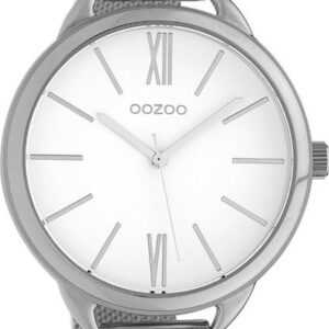 OOZOO Quarzuhr Oozoo Damen Armbanduhr Timepieces Analog, Damenuhr rund, groß (ca. 44mm) Metallarmband, Fashion-Style