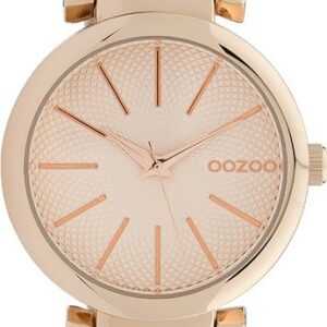 OOZOO Quarzuhr Oozoo Damen Armbanduhr Timepieces Analog, Damenuhr rund, mittel (ca. 36mm) Metallarmband, Fashion-Style